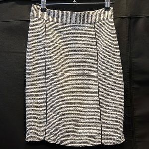 H&M pencil skirt - cream & black
